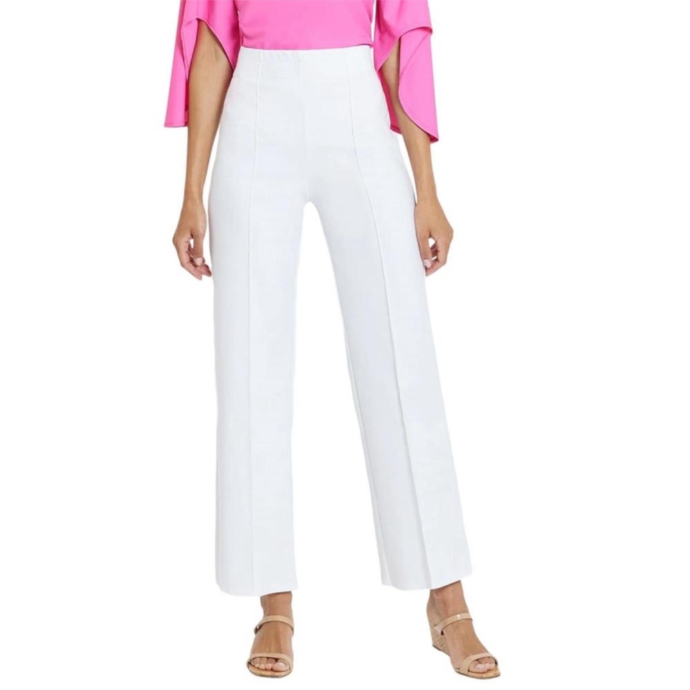 Jude Connally Felicia Pants in White Cotton Sateen